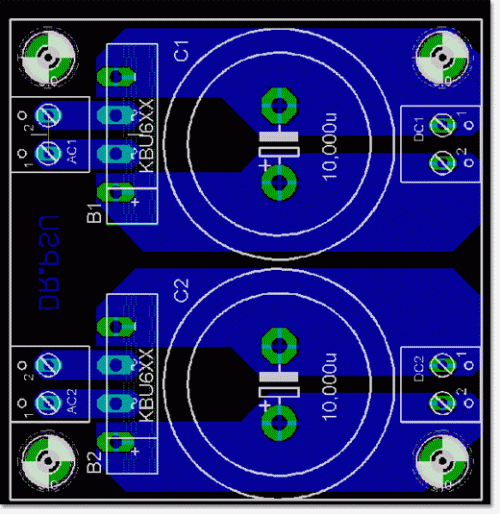 Özgür Kolay'ın GainClone için çizdiği PCB / www.diyaudiotr.com.gif www.diyaudiotr.com.gif